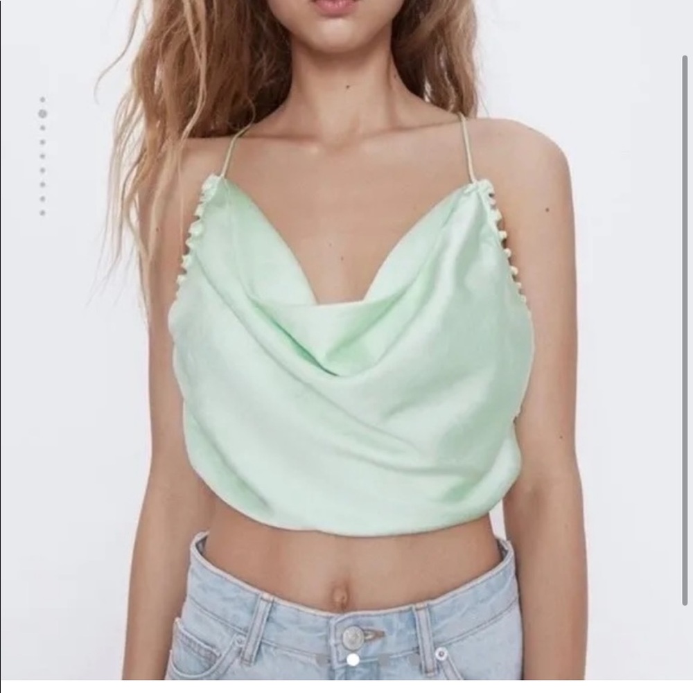 Zara Cowl Neck Tank